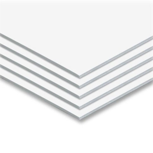 stack of white PVC boards