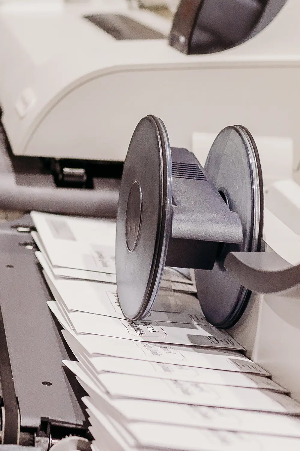 Closeup of Mailing Machine Closeup of Mailing Machine