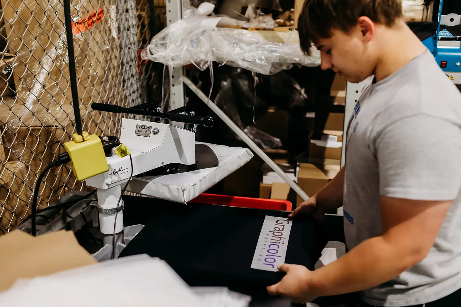 Screen Printing Logo onto T-shirt